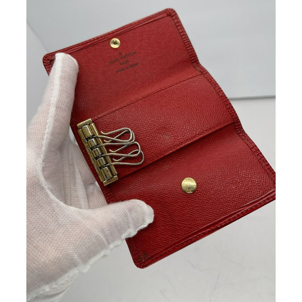 Louis Vuitton Epi Multicles Leather 4 Ring Key Case Red